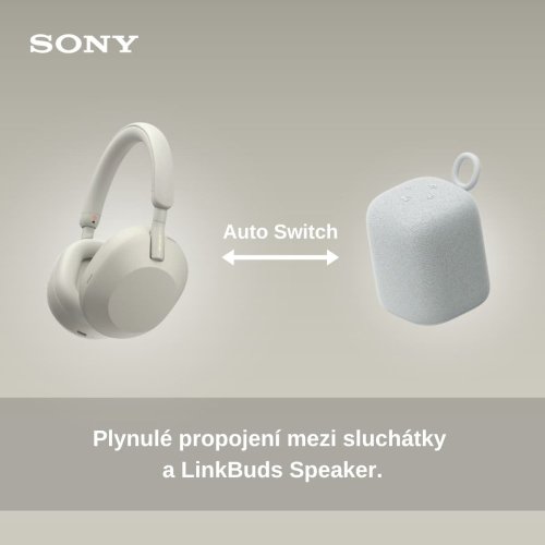 SONY WH-1000XM5 Silver (Bluetooth sluchátka s noise cancelling)