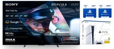 SADA GTA VI - SONY BRAVIA 6 | 48" 4K HDR OLED, Dolby Vision, Google TV (K48A65) + PlayStation 5 Slim, SSD 1TB, Blu-Ray + hra Astro's Playroom (verze s mechanikou)