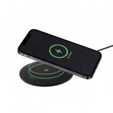 FIXED SlimPad, 15W - Podložka pro rychlé bezdrátové nabíjení telefonu, černá