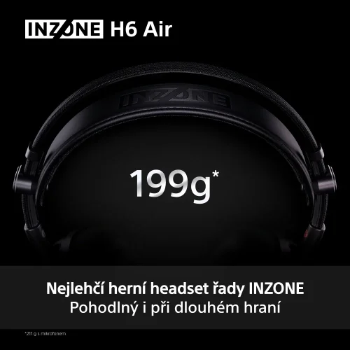 SONY INZONE H6 Black - Gaming open-back sluchátka (MDR-G600)
