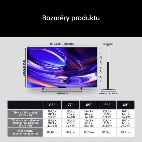 SONY BRAVIA 6 | 83" 4K HDR OLED, Dolby Vision, Google TV (K83A65)