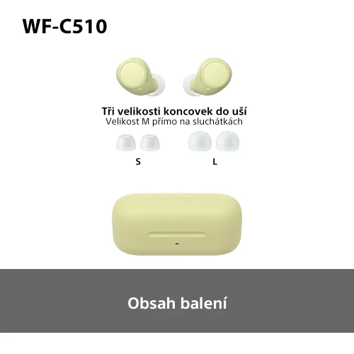 SONY WF-C510 Yellow (Bluetooth sluchátka)