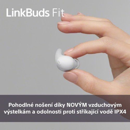 SONY Linkbuds Fit Růžová - Bluetooth sluchátka s noise cancelling (WF-LS910NP)