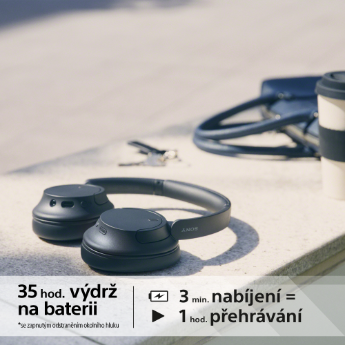 SONY WH-CH720N Černá (Bluetooth sluchátka s noise cancelling)