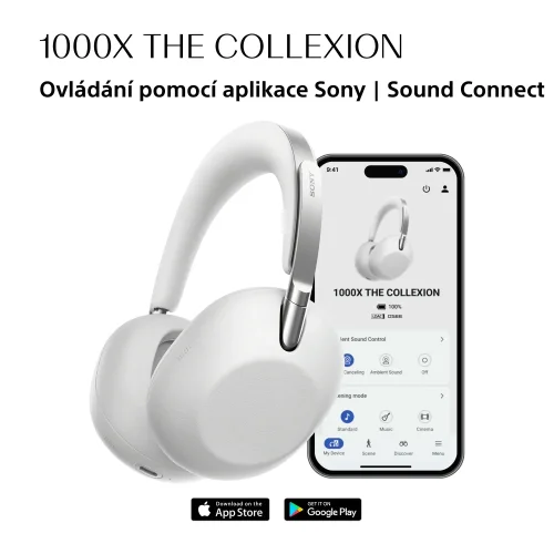 SONY 1000X THE COLLEXION  Platinum - Bezdrátová sluchátka (WH1000XXB)