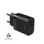Síťová nabíječka FIXED s 2xUSB výstupem, 17W Smart Rapid Charge, černá