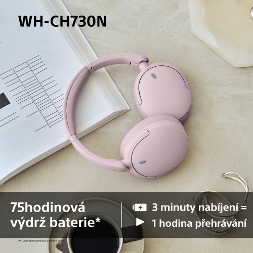 SONY WH-CH730N Bílá (Bluetooth sluchátka s noise cancelling)