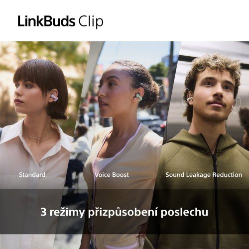 SONY LinkBuds Clip Černá (WF-LC900B) - bezdrátová sluchátka