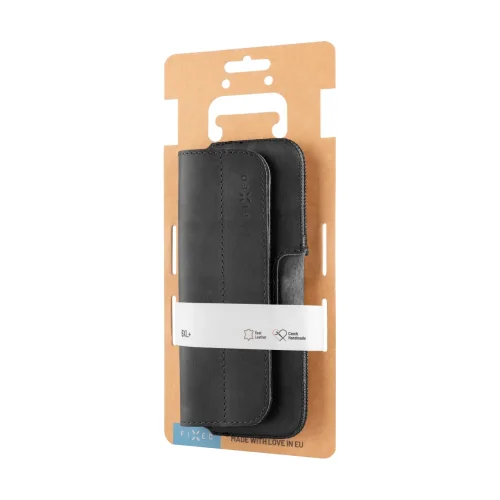 Horizontální kožené pouzdro FIXED Posh se zavíráním, pro Xperia 10 VII, černé