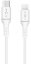 Datový a nabíjecí kabel FIXED s konektory USB-C/Lightning a podporou PD, 1 metr, MFI certifikace, bílý