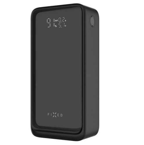 Powerbanka FIXED Zen2 30 Plus s LCD displejem PD 65W, 30 000 mAh, černá