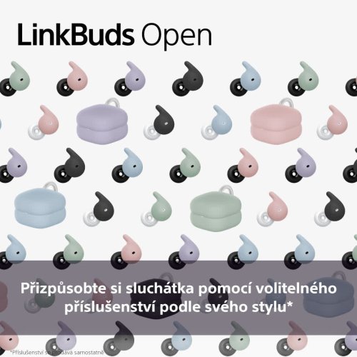 SONY LinkBuds Open Černá - Bluetooth sluchátka (WF-L910B) - ROZBALENO