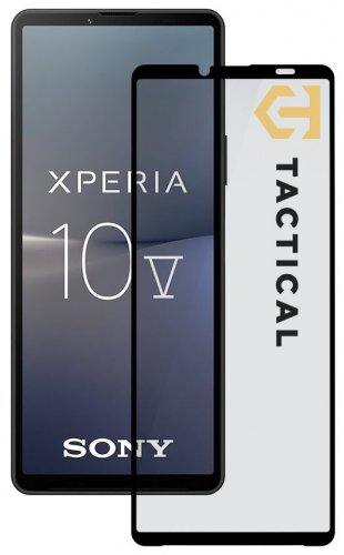 Sony Xperia 10 V - Ochranné tvrzené sklo Shield 5D, lepení přes celý displej, čiré