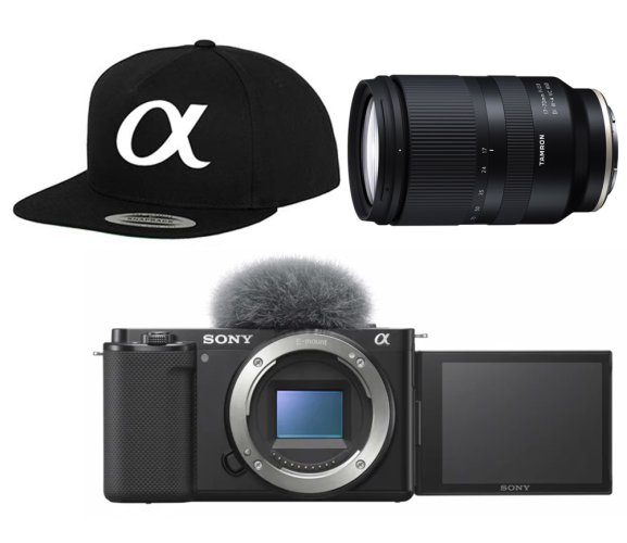 SONY Alpha ZV-E10 Vlogovací kamera + Tamron 17-70mm F/2.8 Di III-A VC RXD pro Sony E (APS-C)