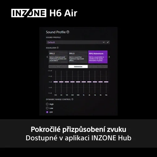 SONY INZONE H6 Black - Gaming open-back sluchátka (MDR-G600)