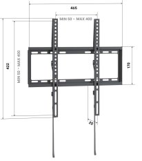Vogel´s UP 4003 (nástěnný držák pro TV); 32"-65" max 55Kg