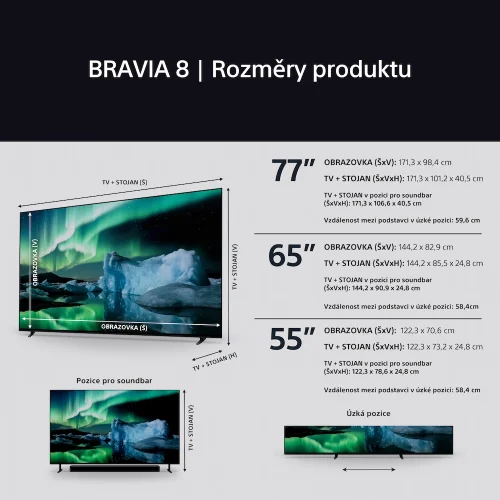 SONY BRAVIA 8 | 65" 4K HDR OLED, IMAX Enhanced, Android TV (K65XR8A)