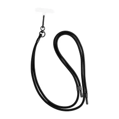 Šňůrka na krk FIXED NeckUni pro telefony se zadním krytem, černá