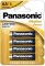 AA baterie Panasonic LR6 1,5V - 4 kusy blistr