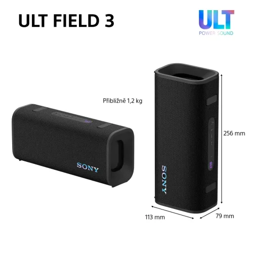 SONY ULT FIELD 3 Black - Bluetooth reproduktor (SRS-ULT30)