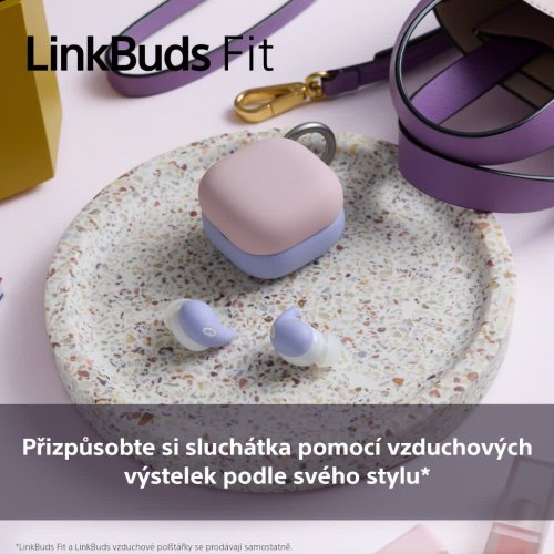 Růžový silikonový kryt na sluchátka LinkBuds Fit (HAC-LS910NS)