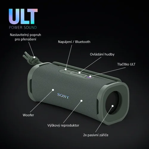 SONY ULT FIELD 1 Forest Gray - Bluetooth reproduktor (SRS-ULT10)