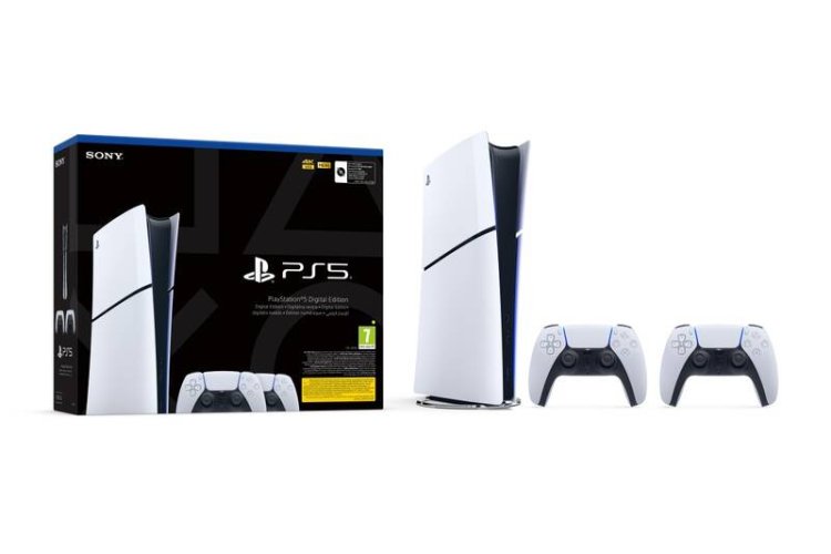 PlayStation 5 Slim, SSD 1TB Digital 2X DualSense + hra Astro's Playroom (verze bez mechaniky)