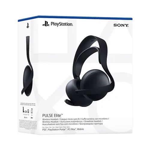 Bezdrátová sluchátka s mikrofonem SONY PULSE Elite Midnight Black + tvrdé pouzdro - pro konzoli PS5, PS Portal, PS VR2 a PS4