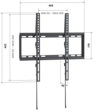 Vogel´s UP 4003 (nástěnný držák pro TV); 32"-65" max 55Kg