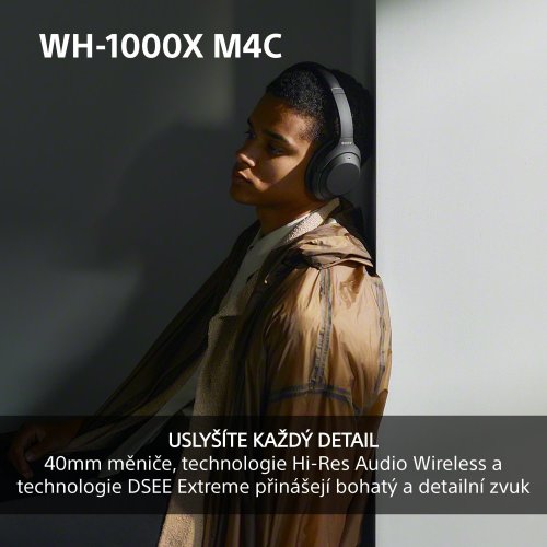 SONY WH-1000XM4C Black (Bluetooth sluchátka s noise cancelling)