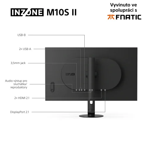 SONY INZONE M10S II (SDM-27Q102) - herní monitor 27", 1440p, OLED, 540Hz, 0.02ms