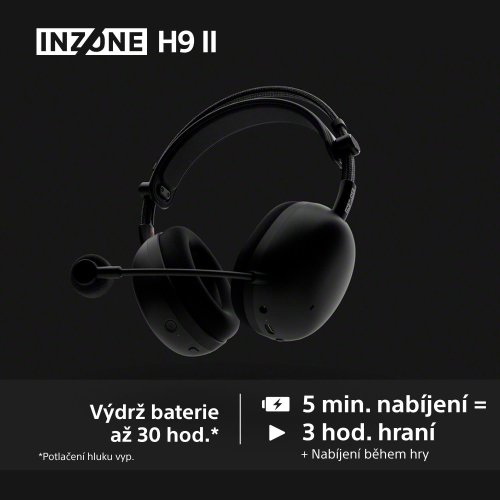 SONY INZONE H9 II Black - Gaming sluchátka (WH-G910NB)
