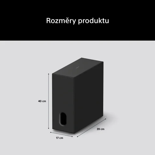 SONY BRAVIA Theatre Sub 8 | Přídavný bezdrátový subwoofer s výkonem 300 W - Hluboké basy. Skutečný výkon (SA-SW8)