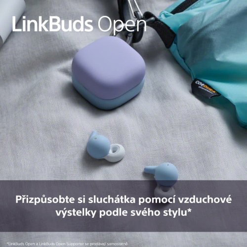 Fialový silikonový kryt na sluchátka LinkBuds Open (HAC-L910S)