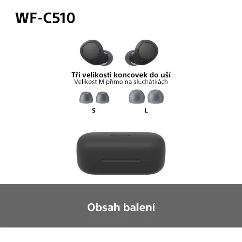 SONY WF-C510 Black (Bluetooth sluchátka)