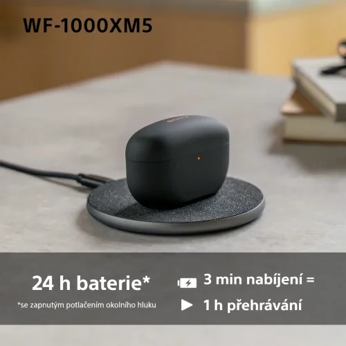 SONY WF-1000XM5 Black (Bluetooth sluchátka s noise cancelling)