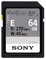 SONY SF-E64A (SD karta 64GB V30) - ROZBALENO