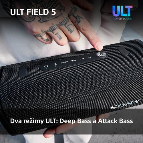 SONY ULT FIELD 5 Black - Bluetooth reproduktor (SRS-ULT50)