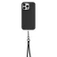 Šňůrka na krk FIXED NeckUni pro telefony se zadním krytem, černá