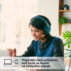 SONY WH-CH720N Modrá (Bluetooth sluchátka s noise cancelling)