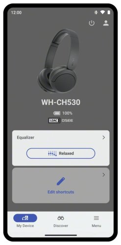 SONY WH-CH530 Černá (Bluetooth sluchátka)
