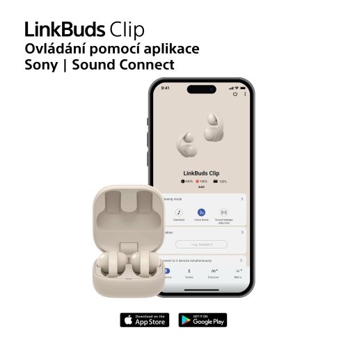 SONY LinkBuds Clip Černá (WF-LC900B) - bezdrátová sluchátka