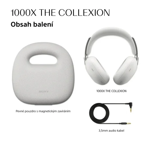 SONY 1000X THE COLLEXION  Platinum - Bezdrátová sluchátka (WH1000XXB)