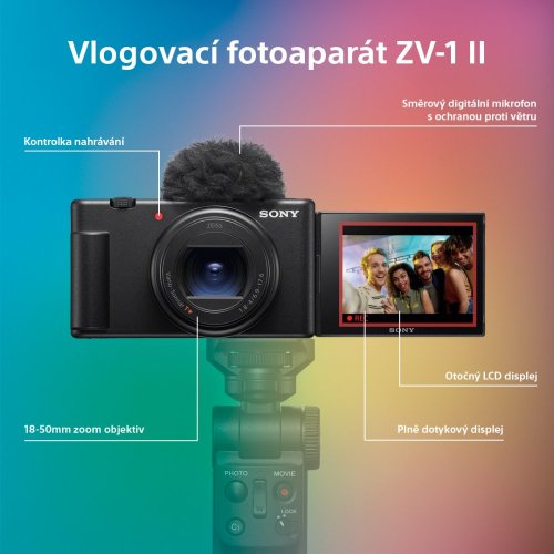 SONY ZV-1 II (kamera pro tvůrce videa a vlogery)