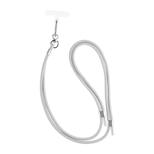 Univerzální šňůrka FIXED NeckUni pro telefony se zadním krytem, šedá