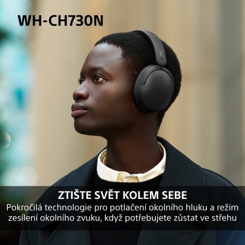 SONY WH-CH730N Bílá (Bluetooth sluchátka s noise cancelling)