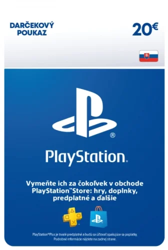 PlayStation Store - Naplnění peněženky €20 (Pouze SK účty)