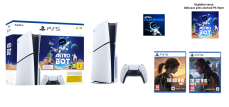 PlayStation 5 Slim, SSD 1TB, Blu-Ray + hra The Last of Us Part I + hra The Last of Us Part II + hra Astro Bot + hra Astro's Playroom (verze s mechanikou)