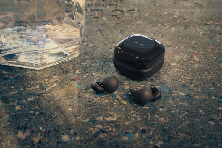 SONY LinkBuds Open Bílá - Bluetooth sluchátka (WF-L910W)