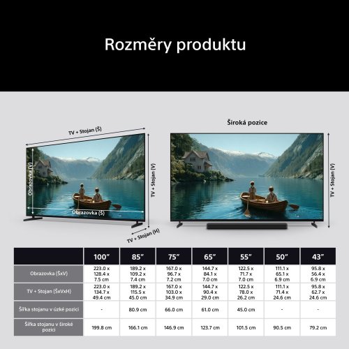 SONY BRAVIA 3 II - 43" 4K HDR Direct LED 120Hz, Google TV (K43XR35M2)